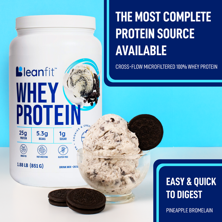 LEANFIT WHEY PROTEIN™ Cookies & Cream 1.88 lbs