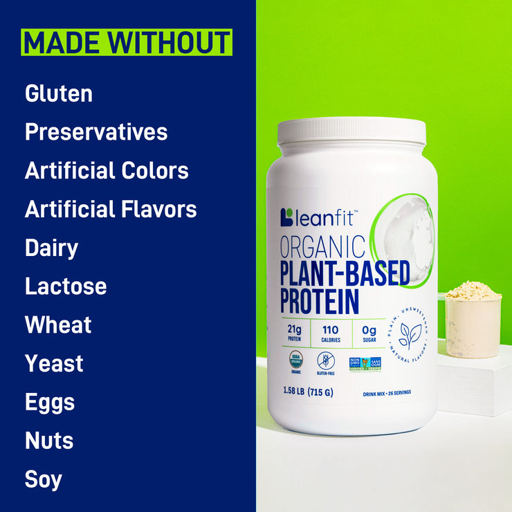 LEANFIT ORGANIC PLANT-BASED PROTEIN™ Unflavored 1.58 lbs