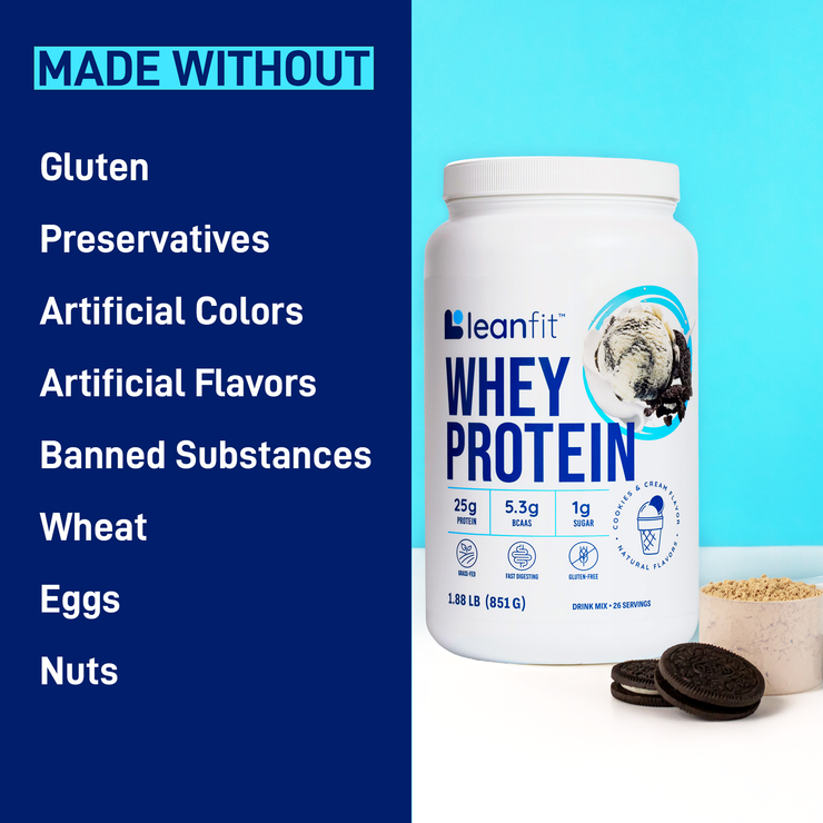 LEANFIT WHEY PROTEIN™ Cookies & Cream 1.88 lbs